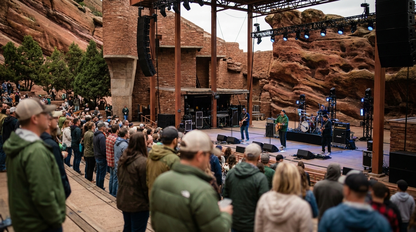 Atmosphere at Red Rocks Amphitheatre