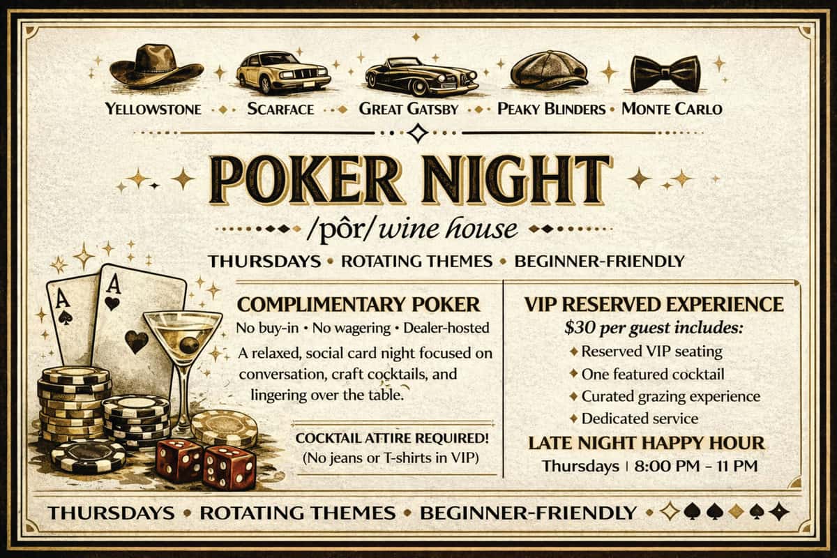 Cards & Cocktails: Thursday Poker Night