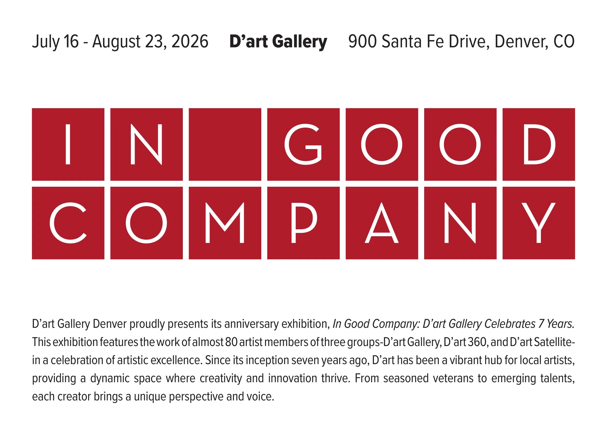 In Good Company: D'art Gallery Celebrates 7 Years