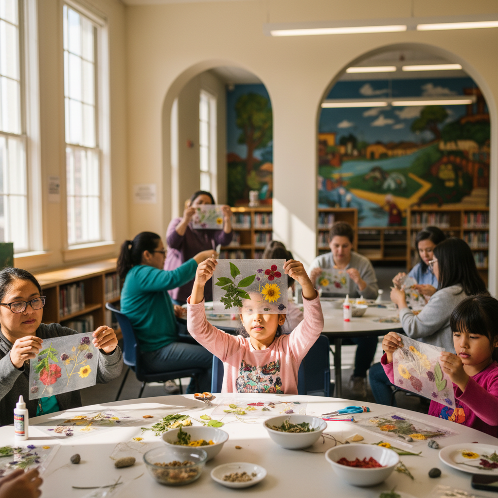 Learning Lab Art Class: Nature Suncatchers