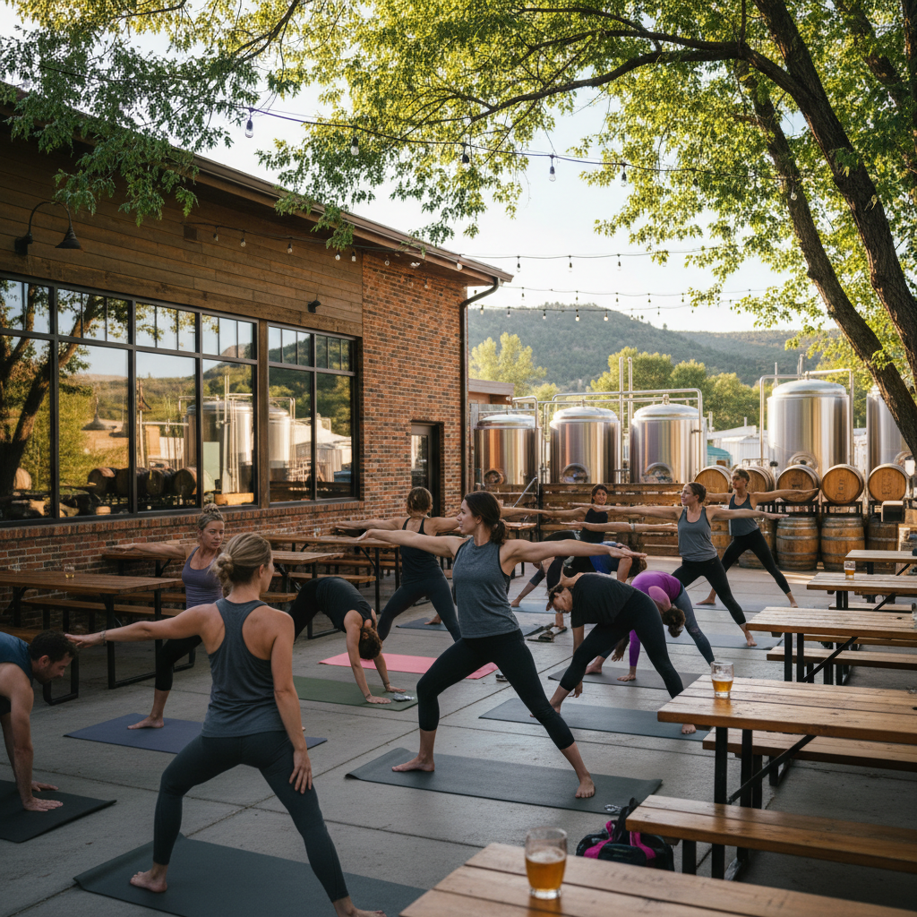 Yoga on Tap at New Terrain Brewing