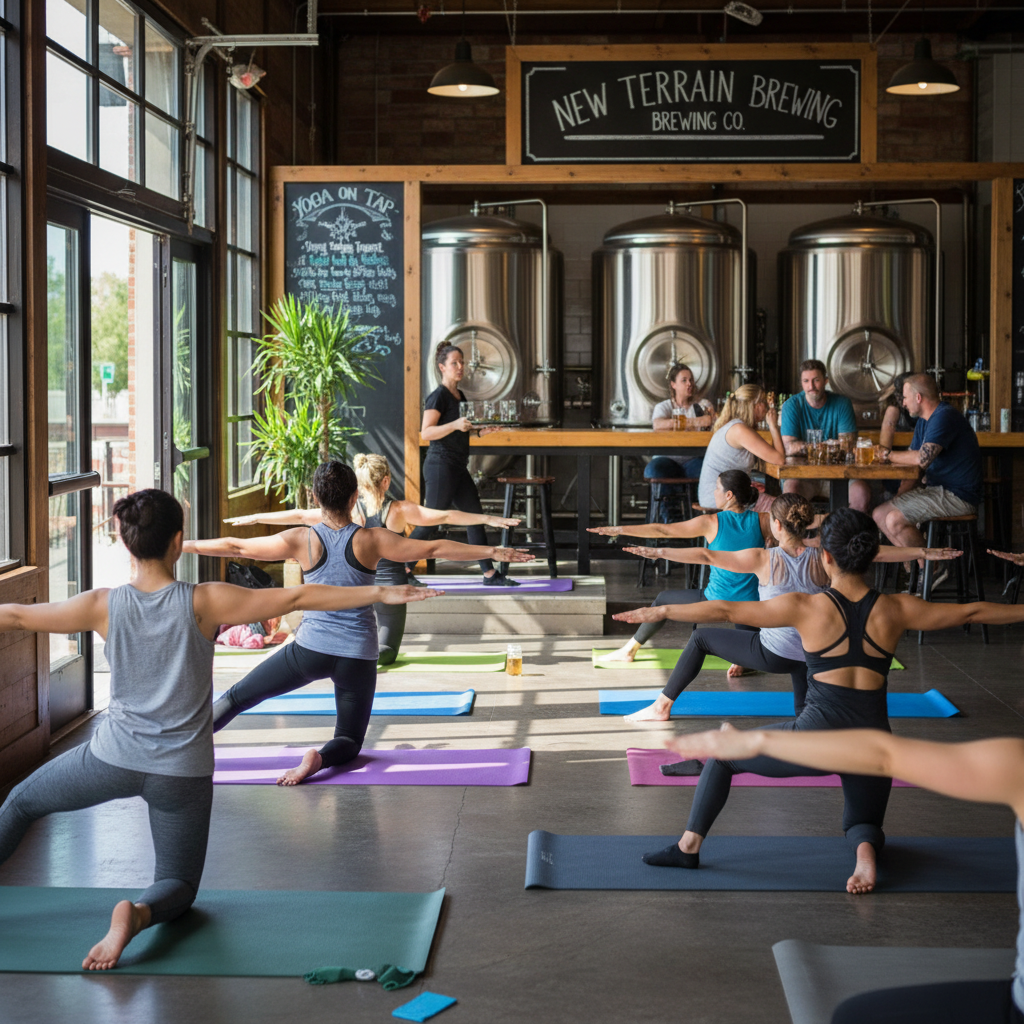 Yoga on Tap at New Terrain Brewing